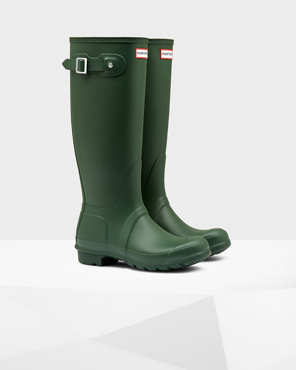 Hunter Original Tall Rain Boots - Online Sale Womens Green - GWPHTE547